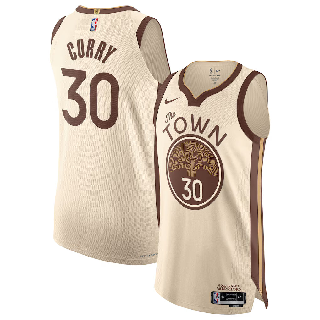 Stephen Curry Golden State Warriors 2025/26 Authentic Jersey - Tan - City Edition