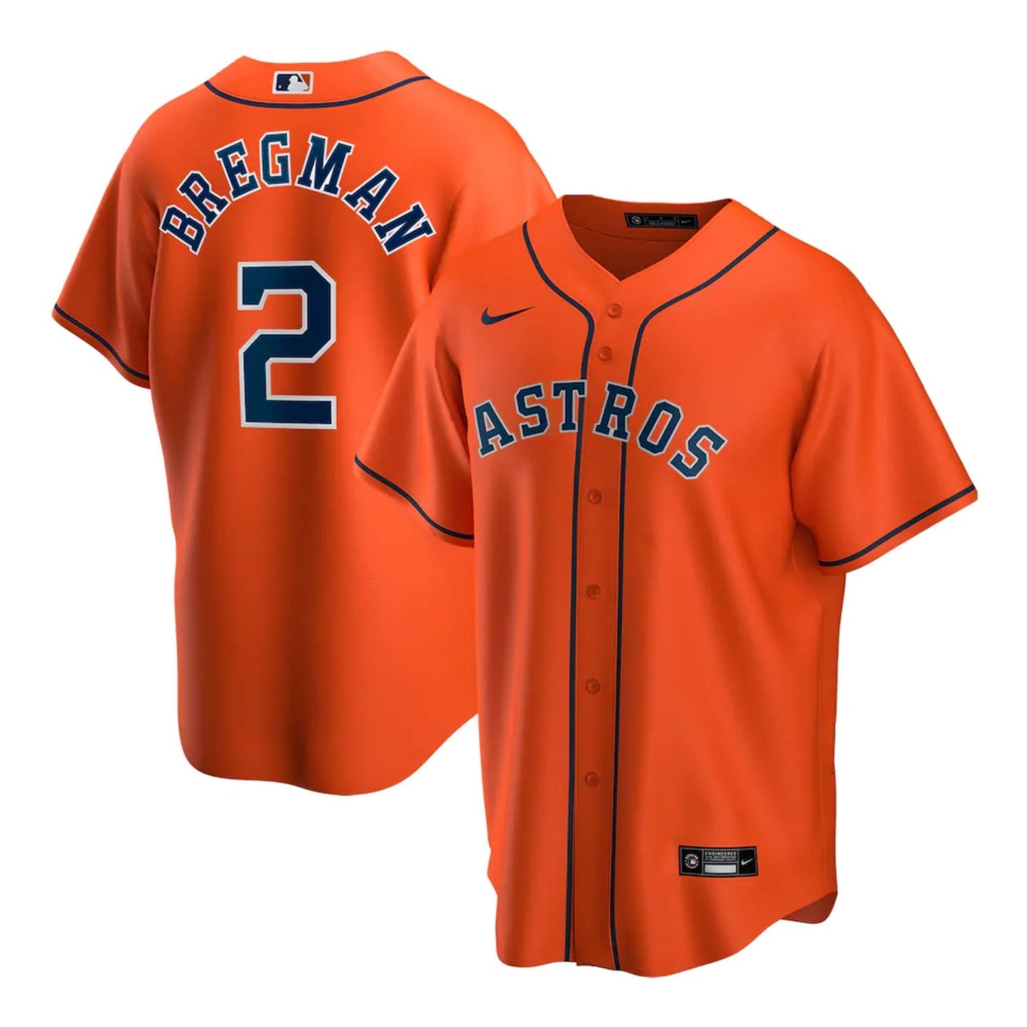 Baseball Alex Bregman Houston Astros 2 Jersey