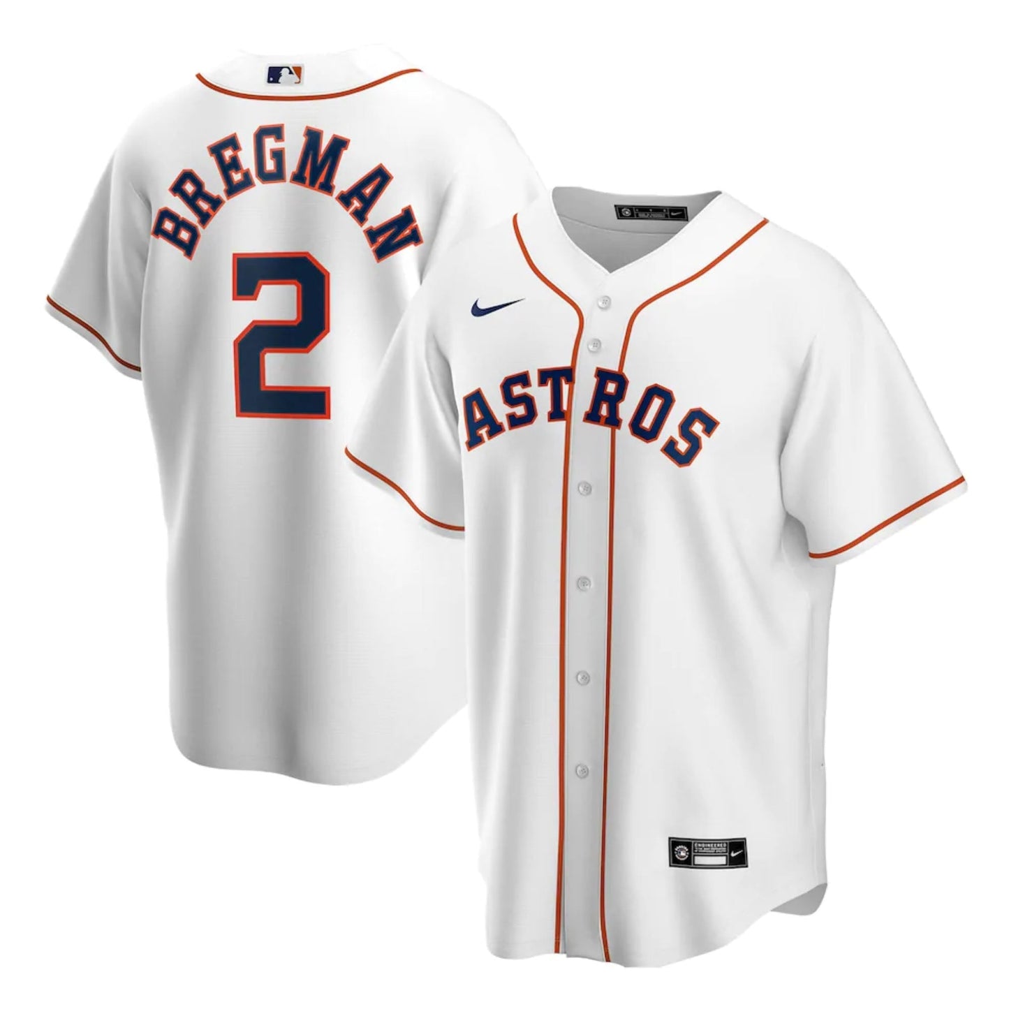 Baseball Alex Bregman Houston Astros 2 Jersey