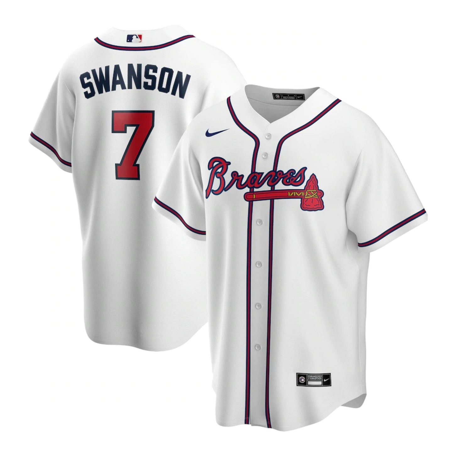Baseball Dansby Swanson Atlanta Braves 7 Jersey