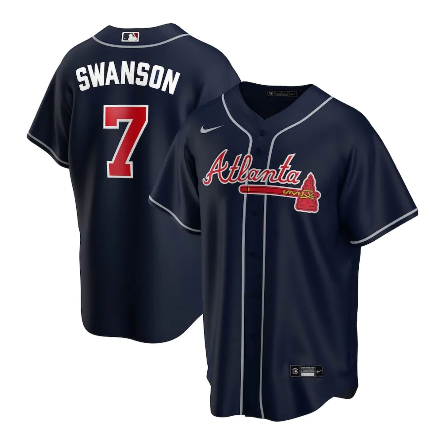 Baseball Dansby Swanson Atlanta Braves 7 Jersey