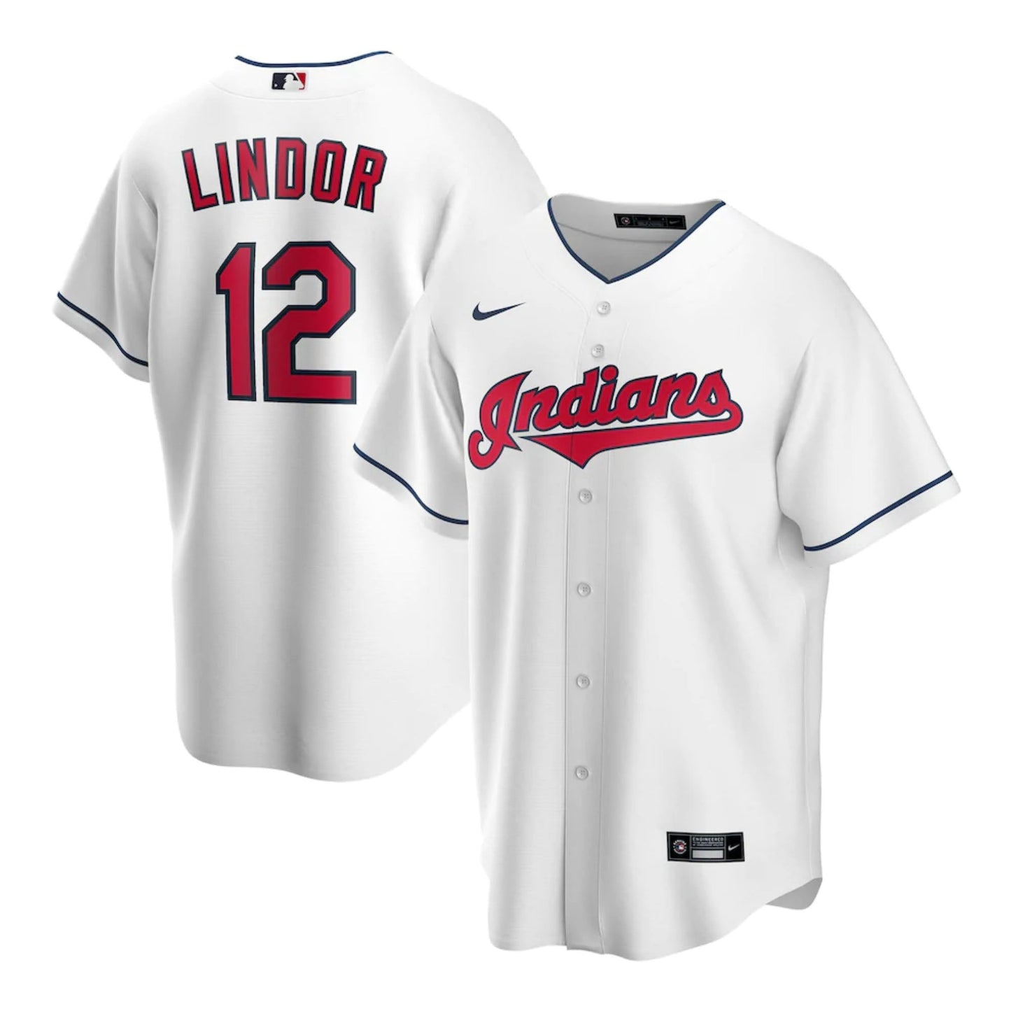 Baseball Francisco Lindor Cleveland Indians 12 Jersey