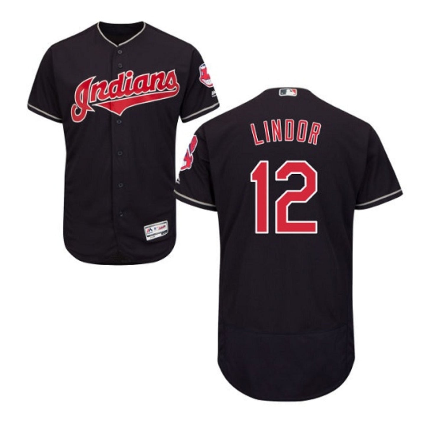 Baseball Francisco Lindor Cleveland Indians 12 Jersey