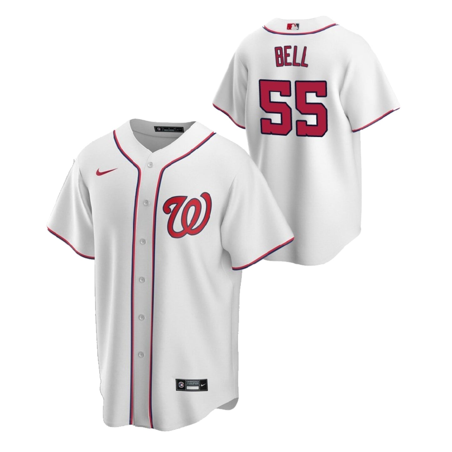 Baseball Josh Bell Washington Nationals 55 Jersey