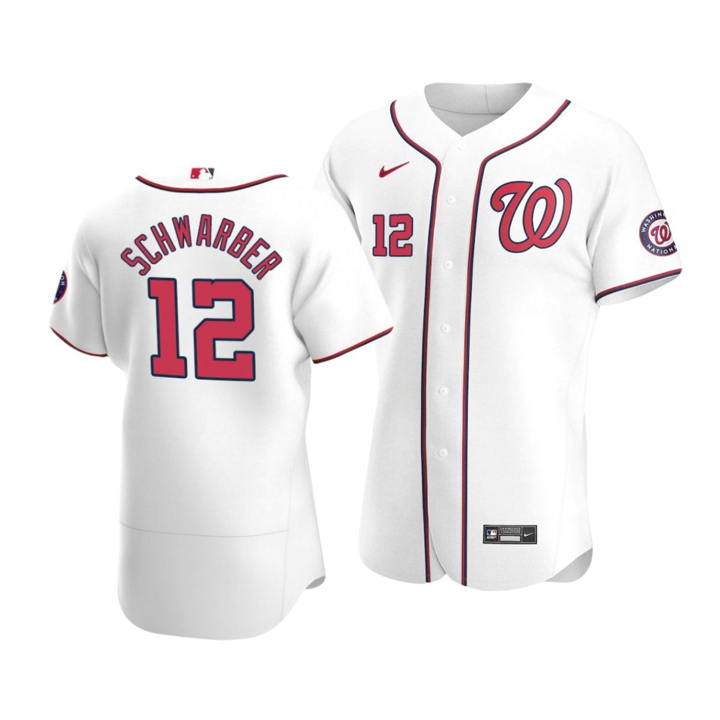 Baseball Kyle Schwarber Washington Nationals 12 Jersey