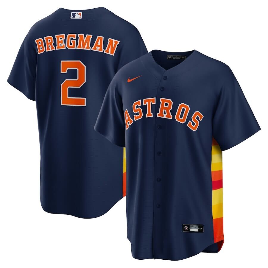 Baseball Alex Bregman Houston Astros 2 Jersey