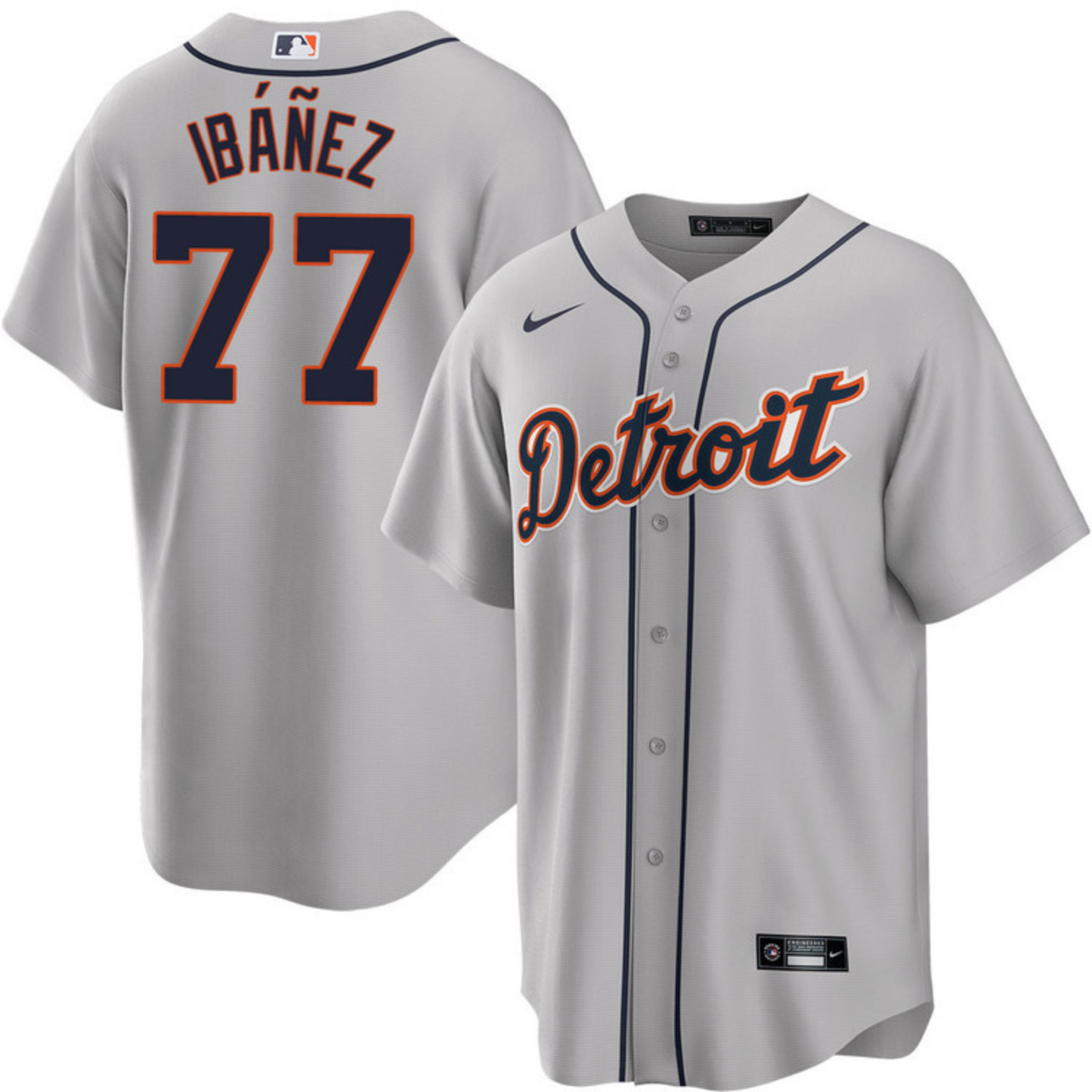 Baseball Andy Ibanez Detroit Tigers 77 Jersey
