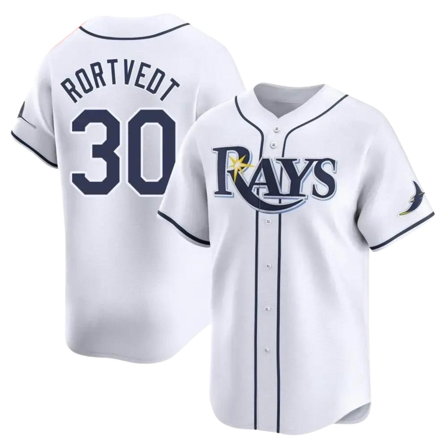 Baseball Ben Rortvedt Tampa Bay Rays 30 Jersey