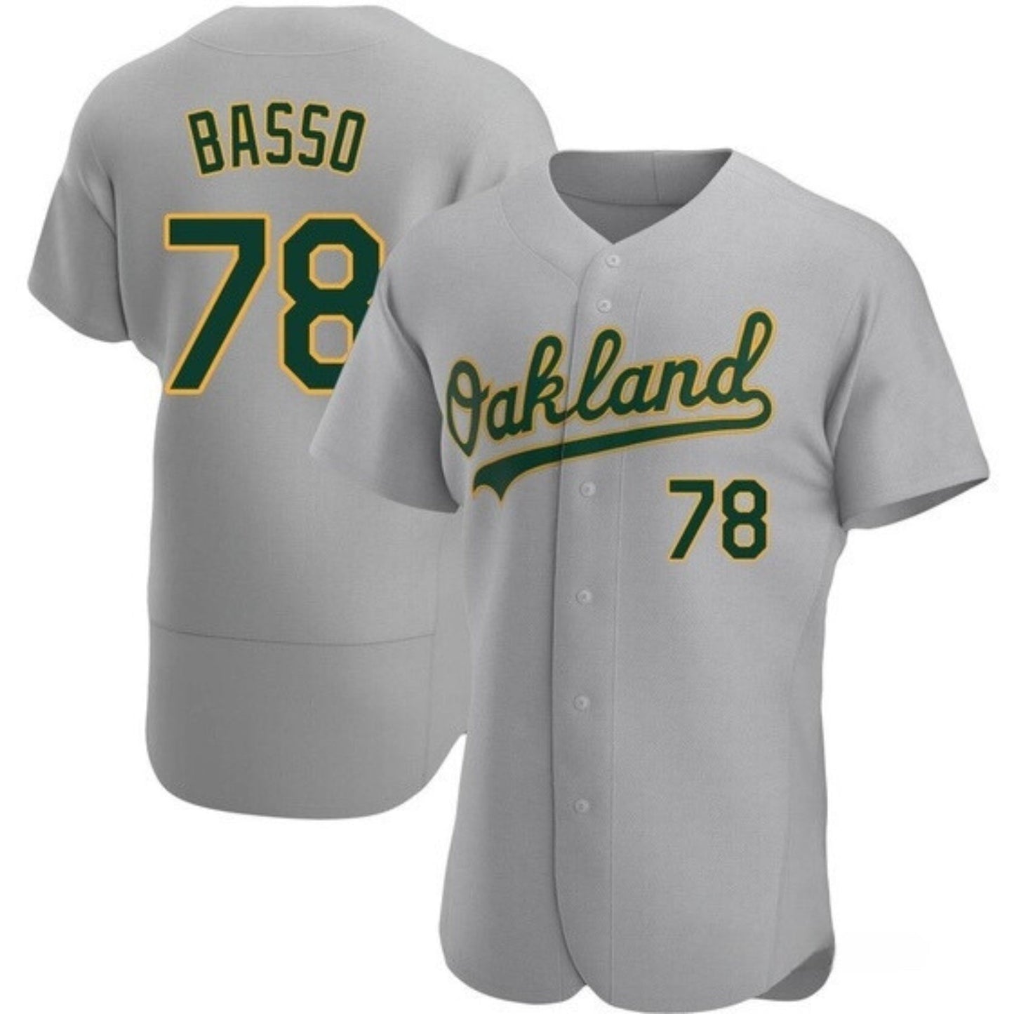 Baseball Brady Basso Oakland Atheltics 78 Jersey