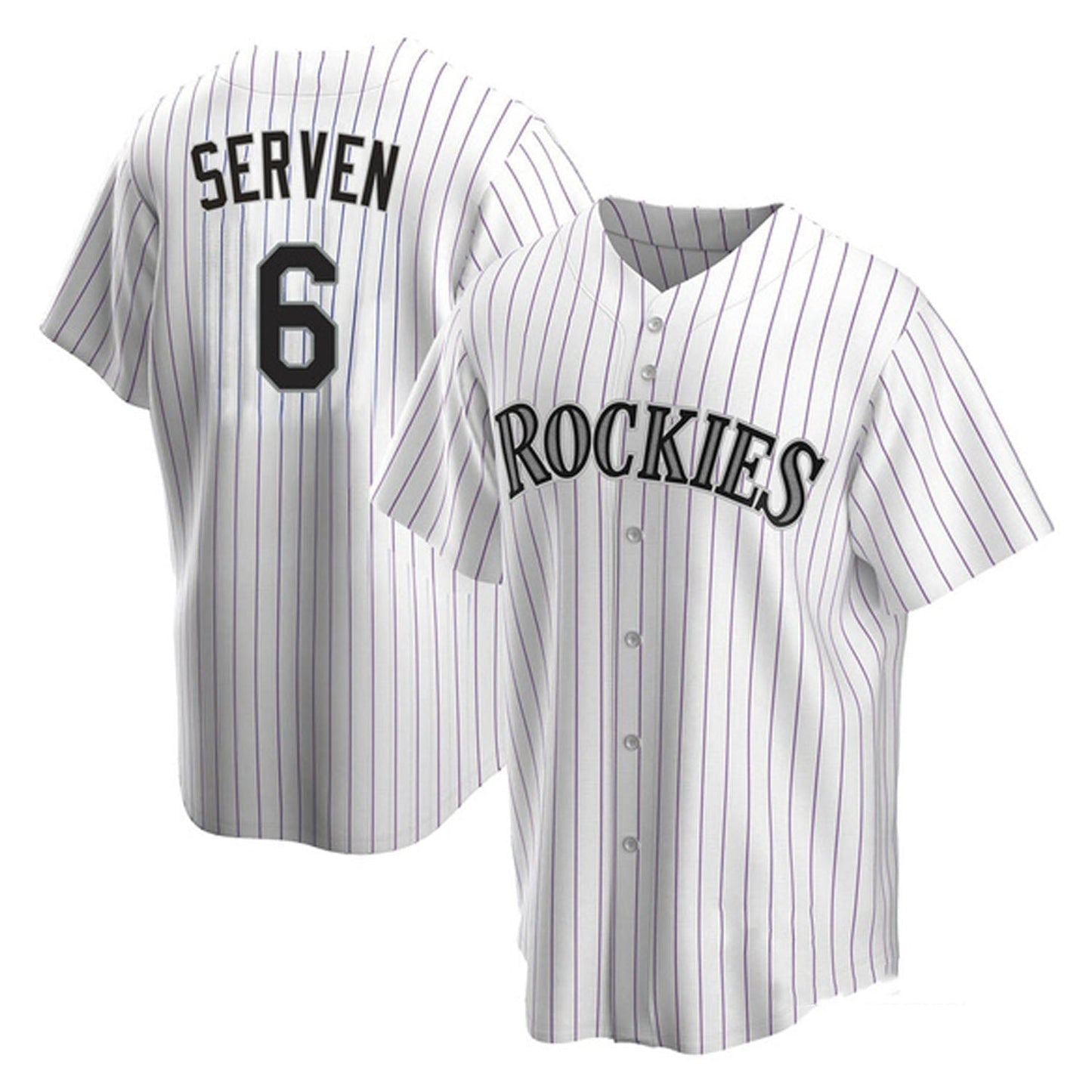 Baseball Brian Serven Colorado Rockies 6 Jersey
