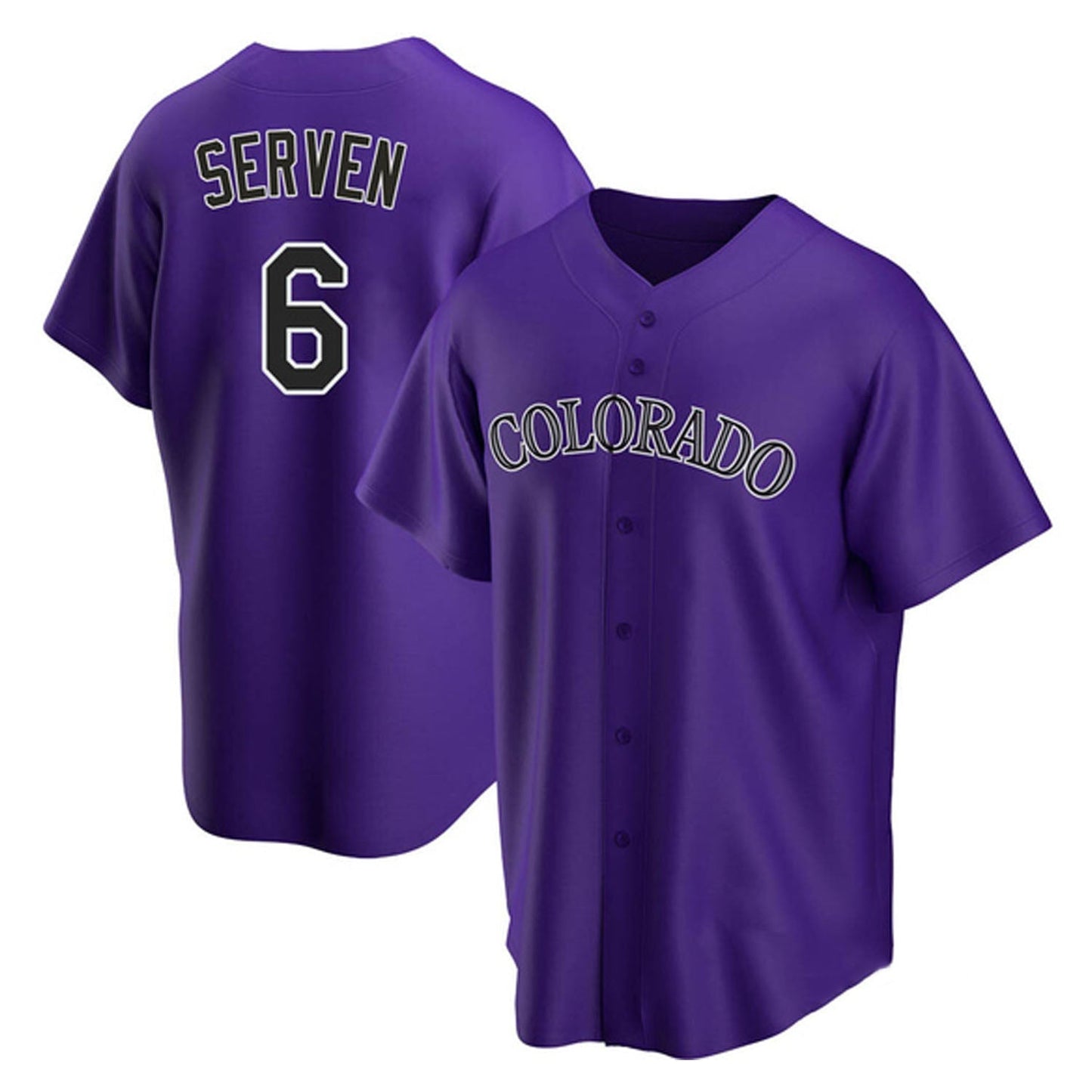 Baseball Brian Serven Colorado Rockies 6 Jersey