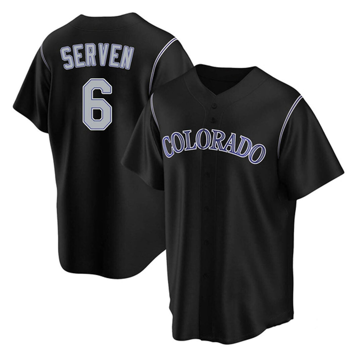 Baseball Brian Serven Colorado Rockies 6 Jersey