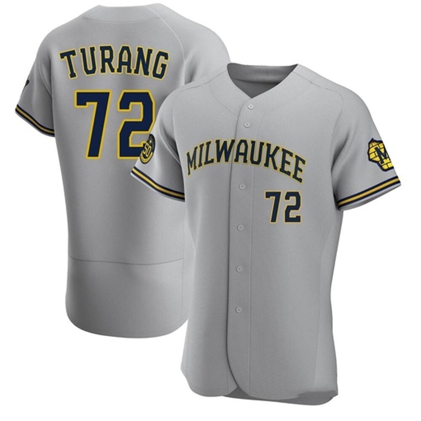 Baseball Brice Turang Milwaukee Brewers 72 Jersey