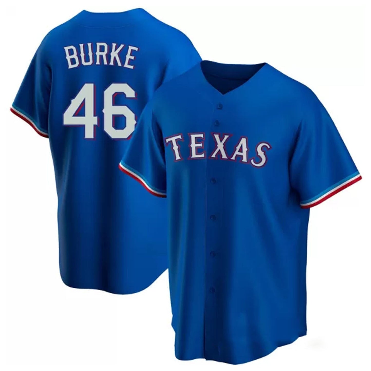 Baseball Brock Burke Texas Rangers 46 Jersey