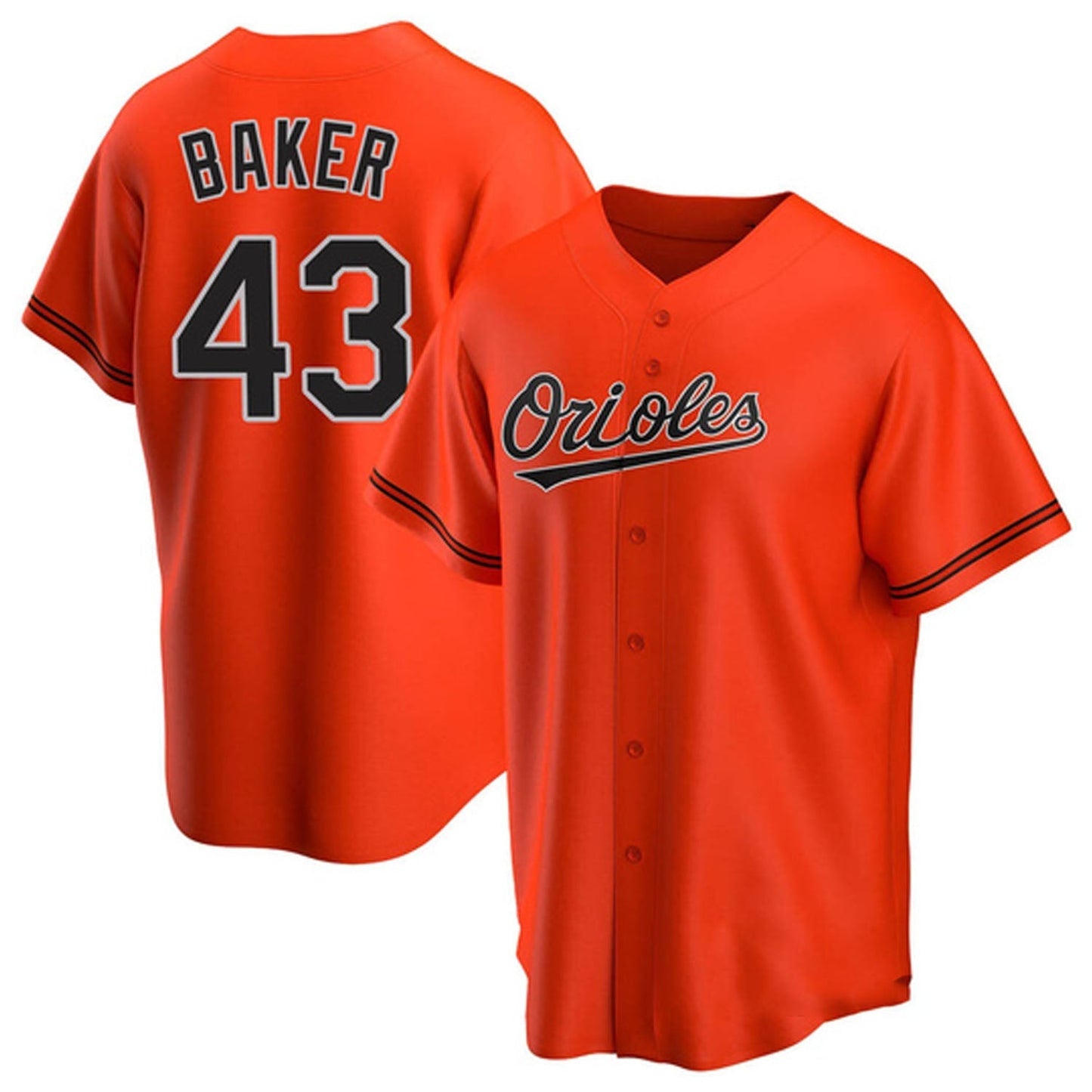 Baseball Bryan Baker Baltimore Orioles 43 Jersey