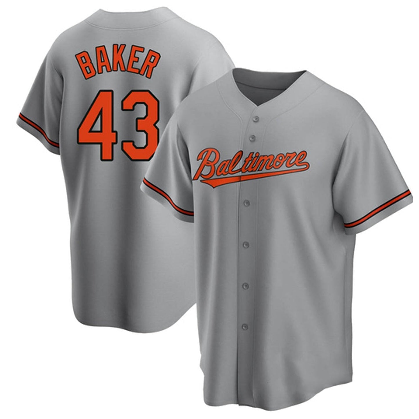 Baseball Bryan Baker Baltimore Orioles 43 Jersey