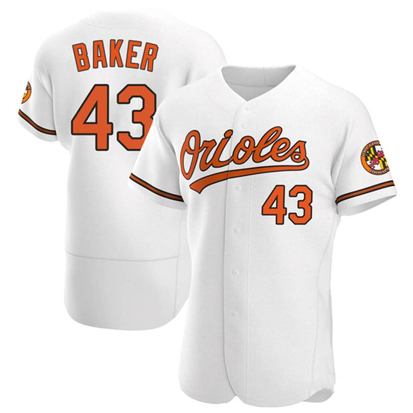Baseball Bryan Baker Baltimore Orioles 43 Jersey