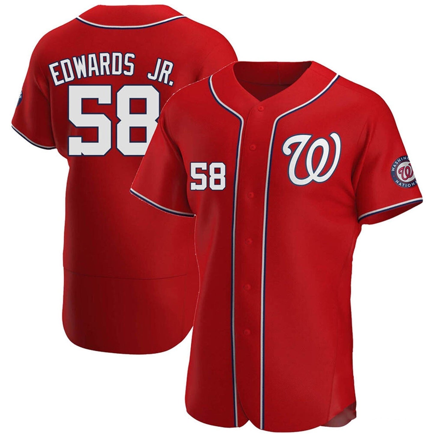 Baseball Carl Edwards Jr Washington Nationals 58 Jersey