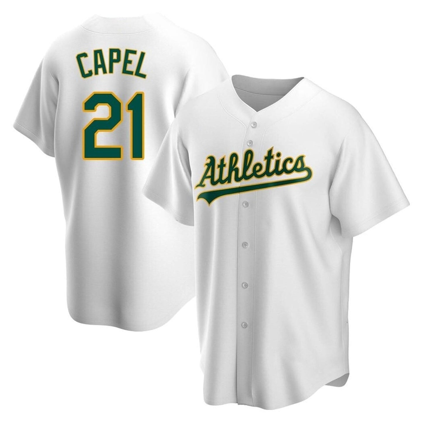 Baseball Conner Capel Oakland Athletics 21 Jersey