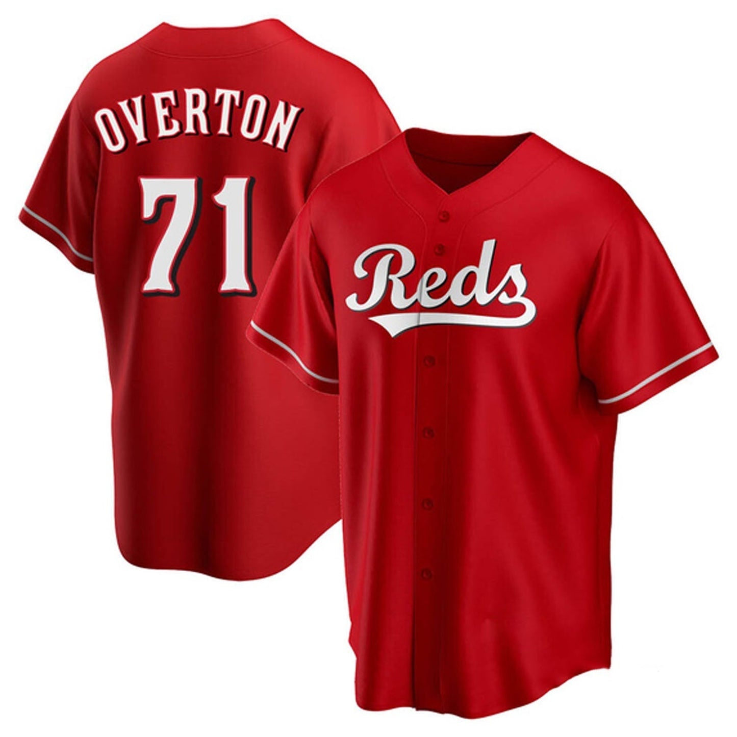 Baseball Connor Overton Cincinnati Reds 71 Jersey
