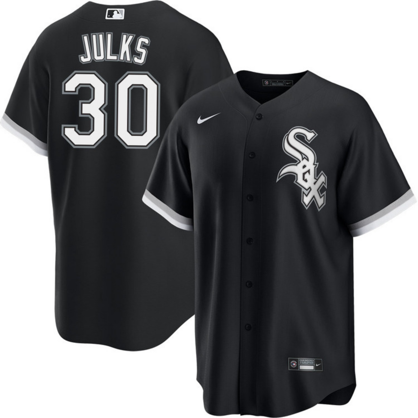 Baseball Corey Julks Chicago White Sox 30 Jersey