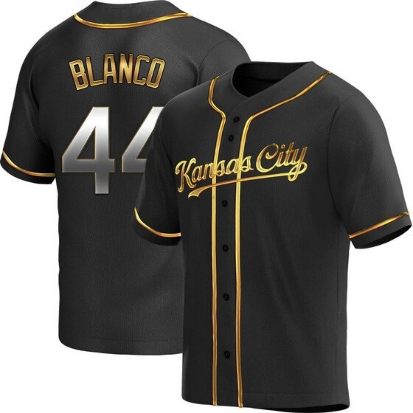 Baseball Dairon Blanco Kansas City Royals 44 Jersey