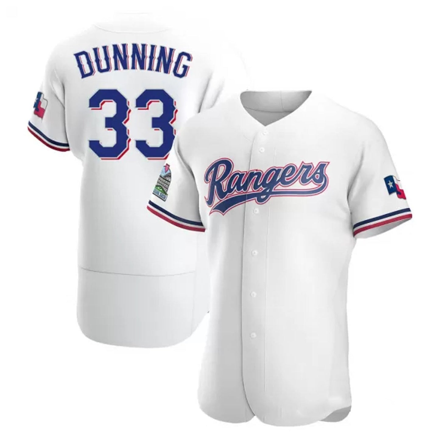 Baseball Dane Dunning Texas Rangers 33 Jersey