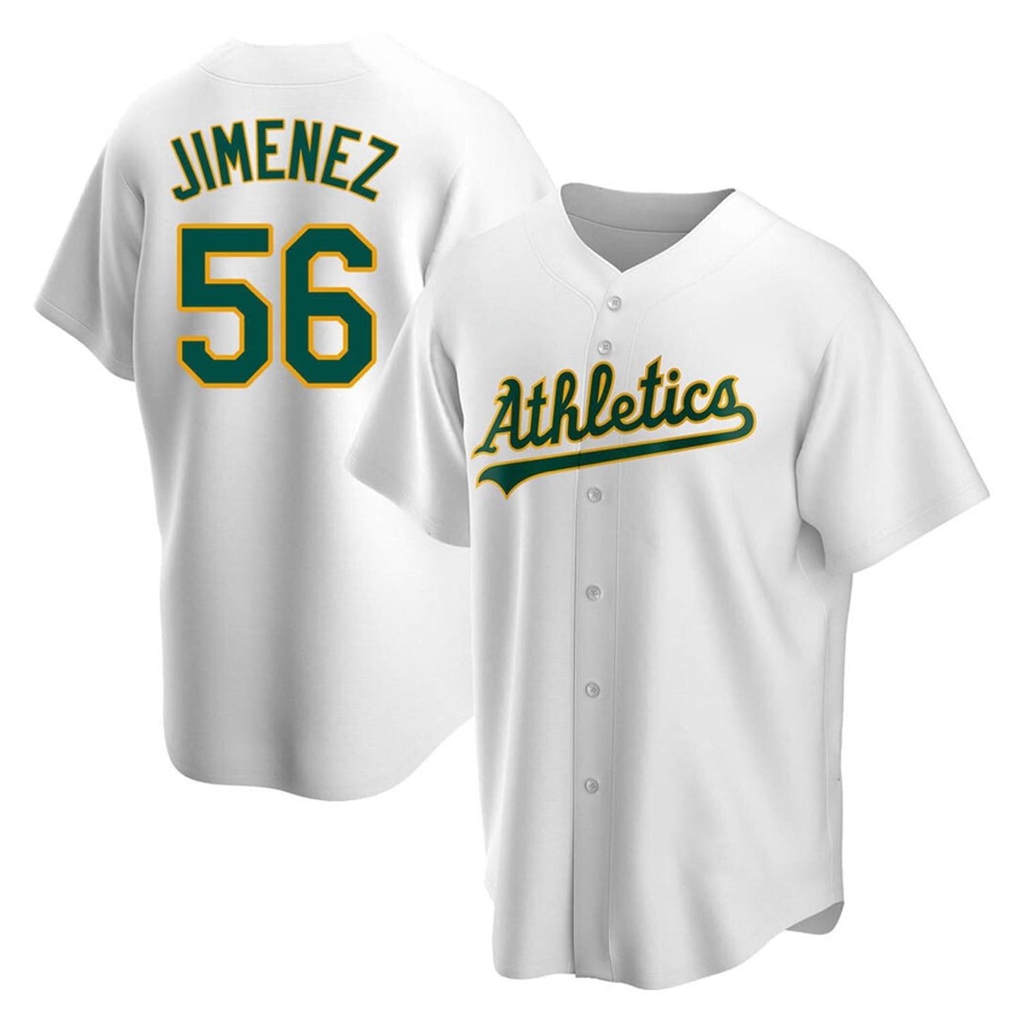 Baseball Dany Jimenez Oakland Athletics 56 Jersey