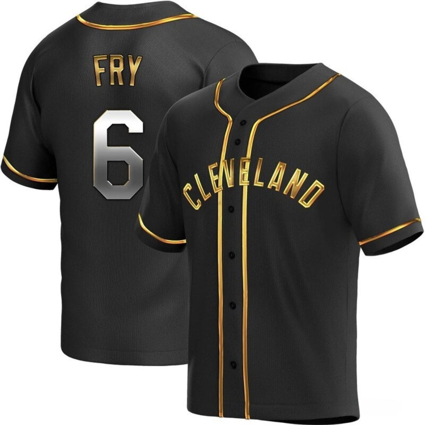 Baseball David Fry Cleveland Guardians 6 Jersey
