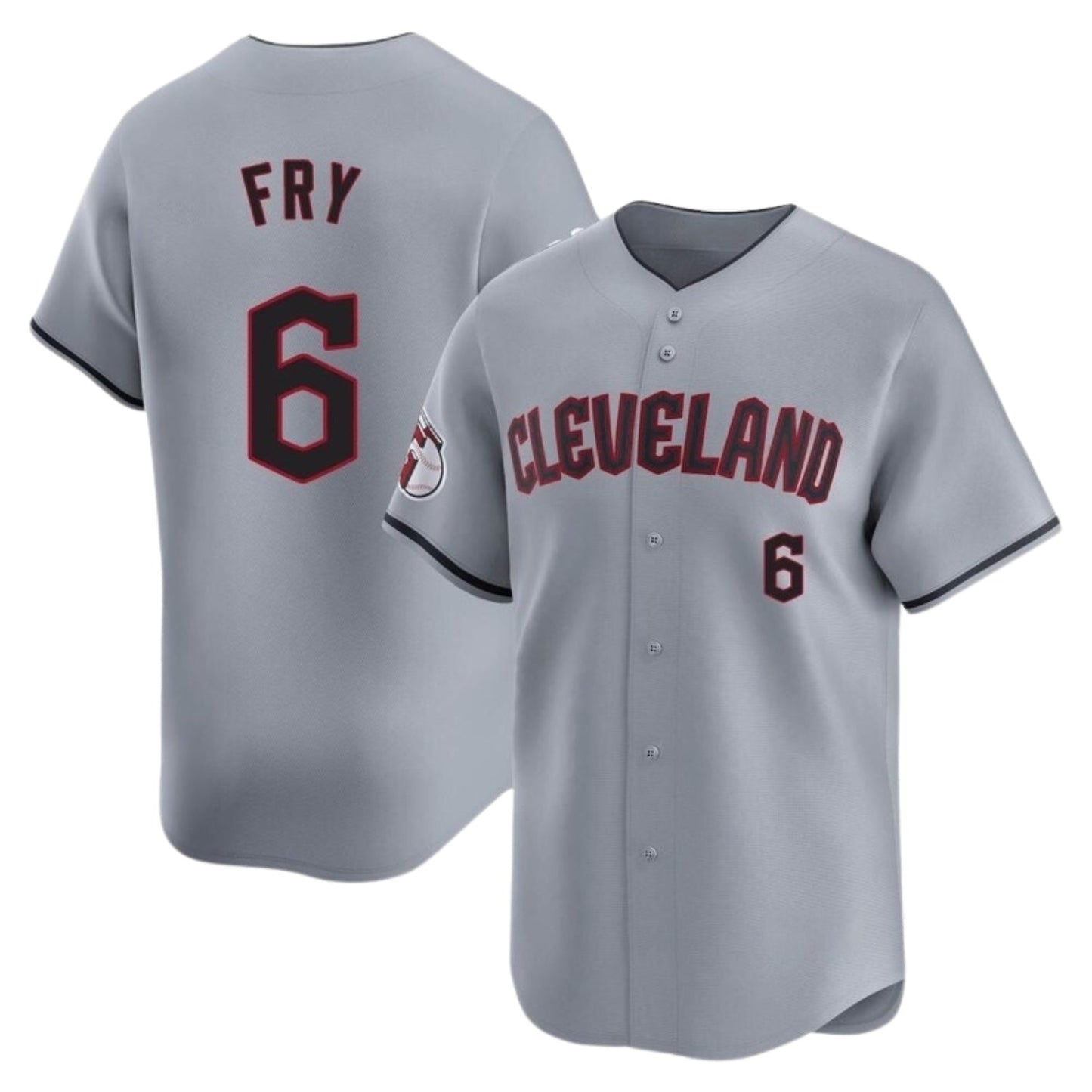 Baseball David Fry Cleveland Guardians 6 Jersey