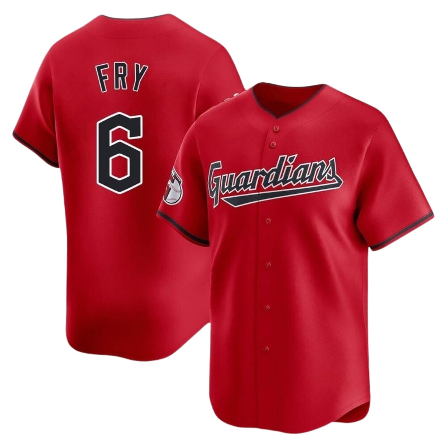 Baseball David Fry Cleveland Guardians 6 Jersey
