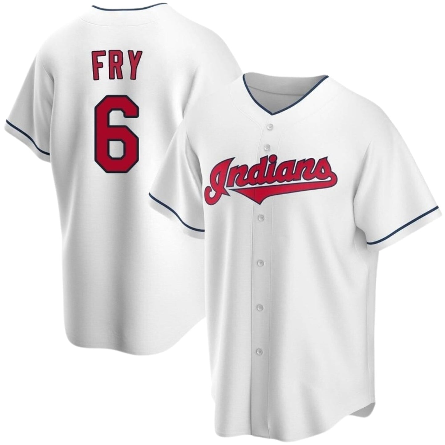 Baseball David Fry Cleveland Guardians 6 Jersey