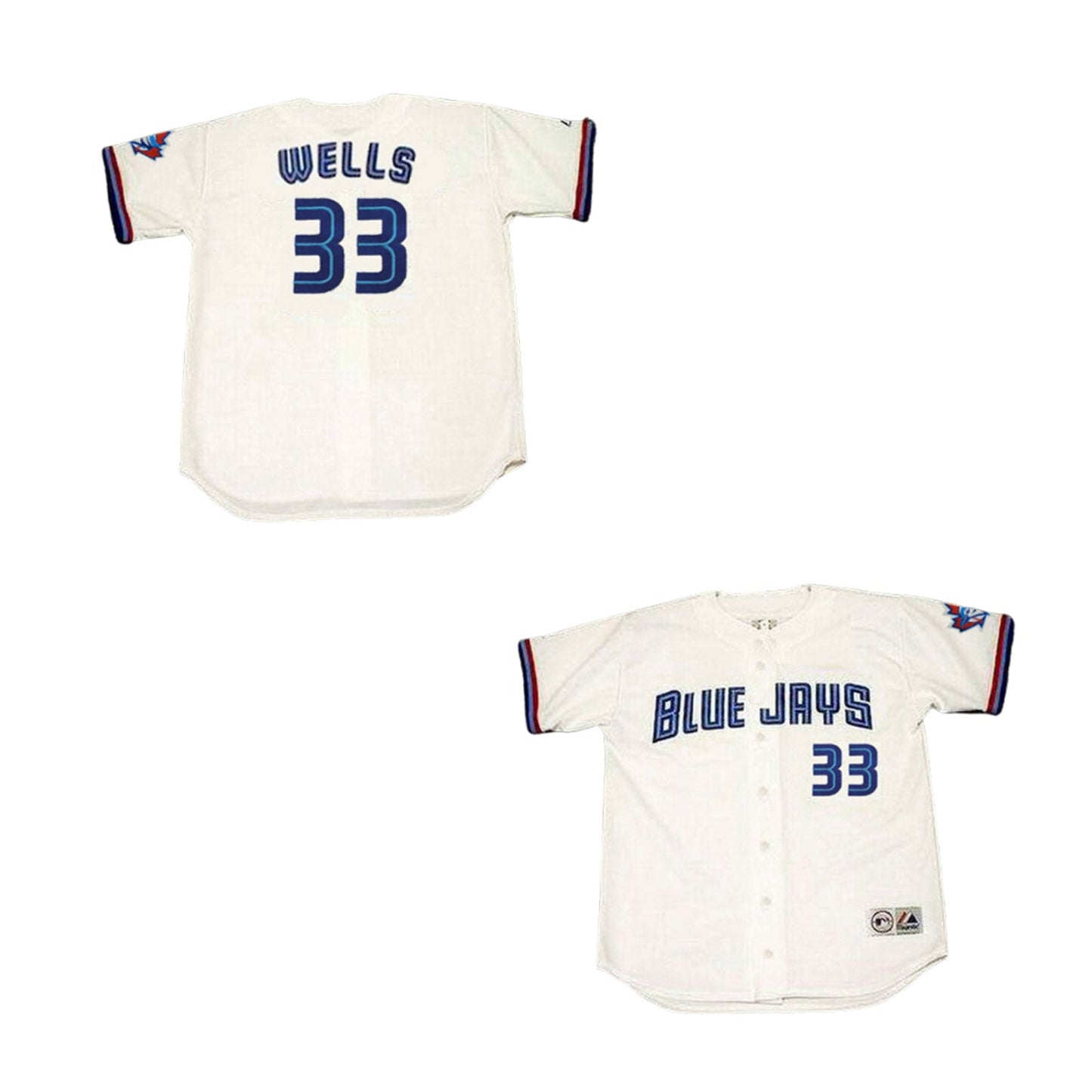 Baseball David Wells Toronto Blue Jays 33 Jersey