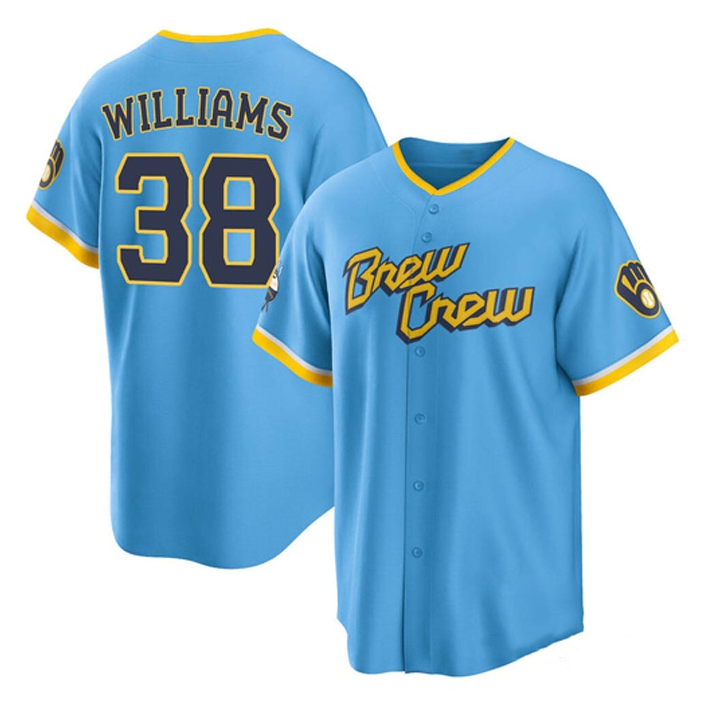 Baseball Devin Williams Milwaukee Brewers 38 Jersey