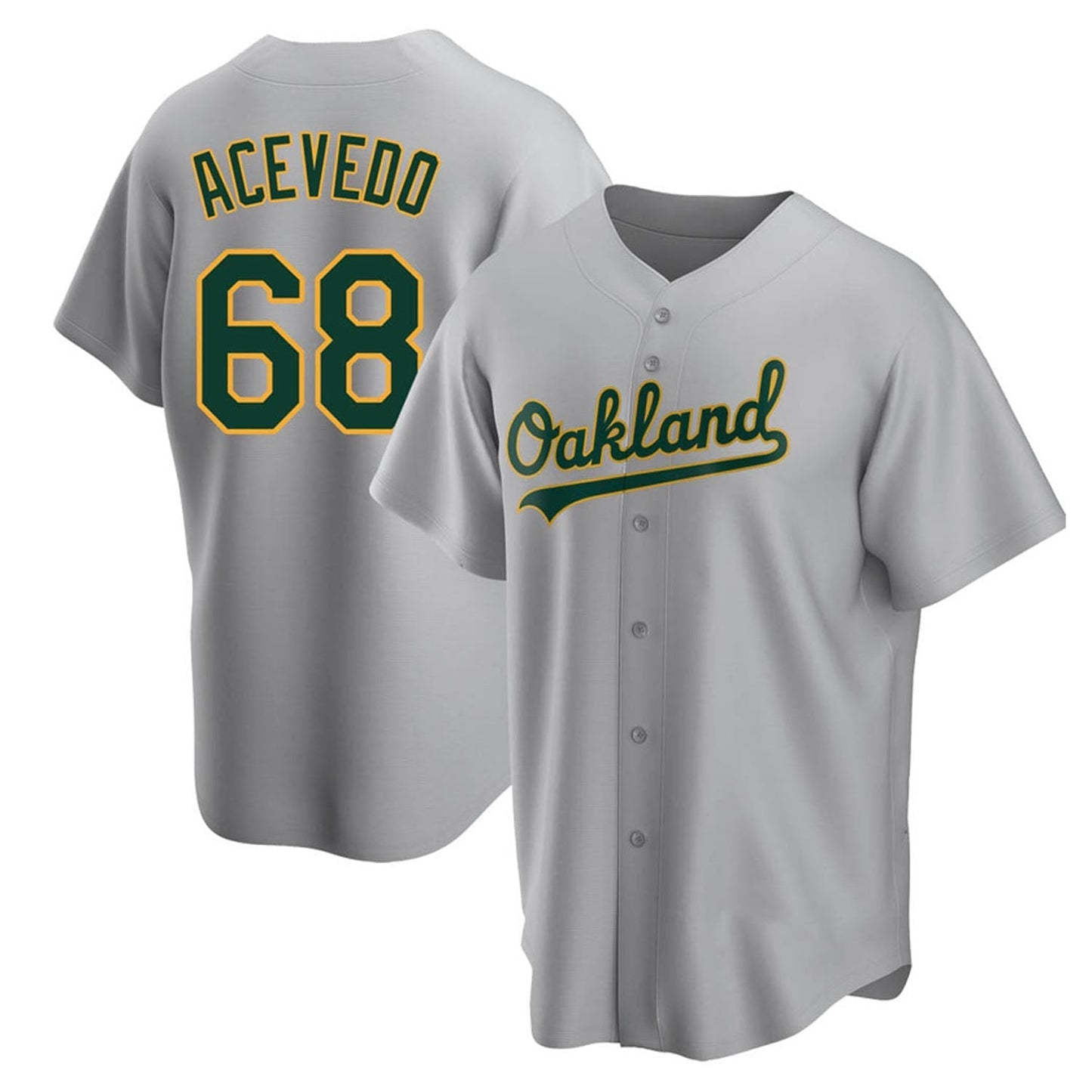 Baseball Domingo Acevedo Oakland Athletics 68 Jersey