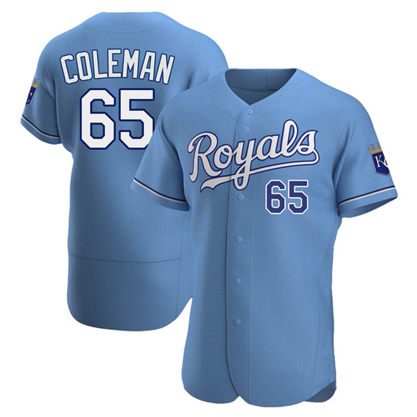 Baseball Dylan Coleman Kansas City Royals 65 Jersey