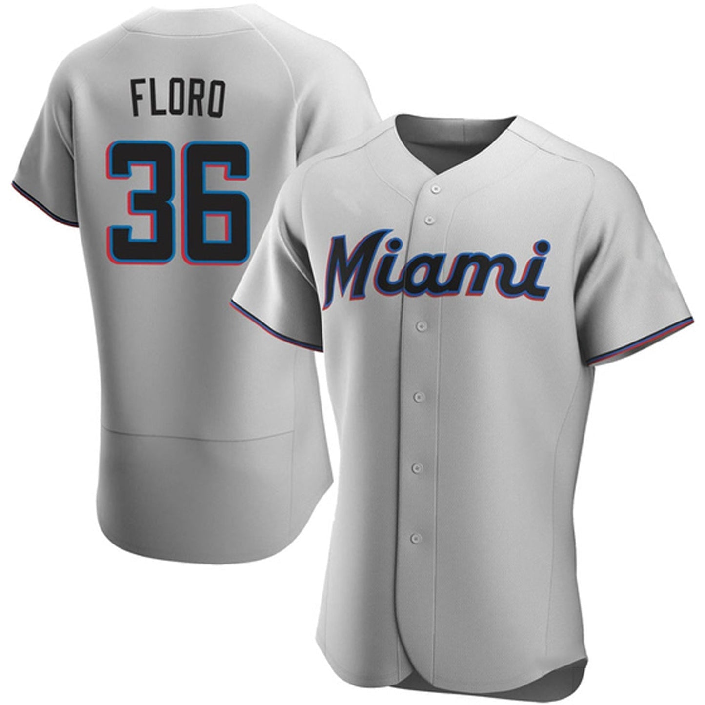 Baseball Dylan Floro Miami Marlins 36 Jersey