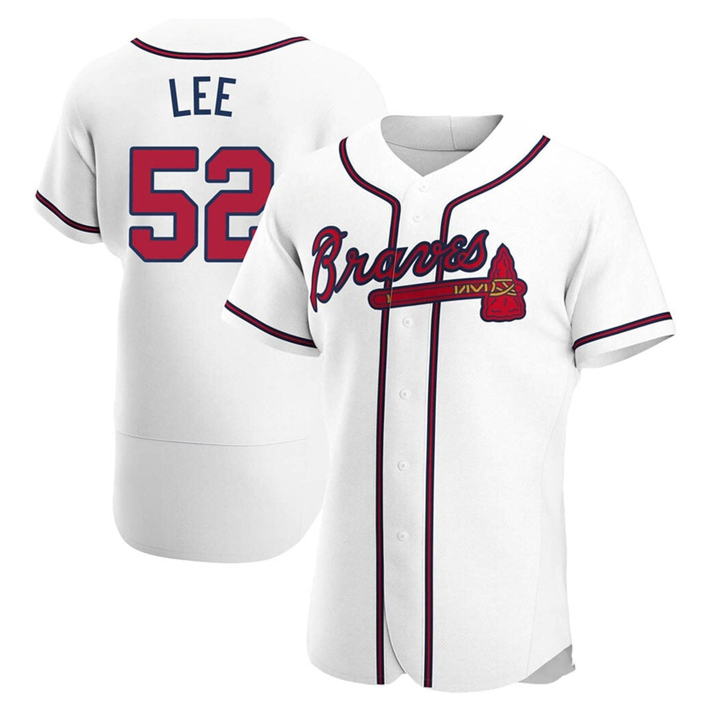 Baseball Dylan Lee Atlanta Braves 52 Jersey
