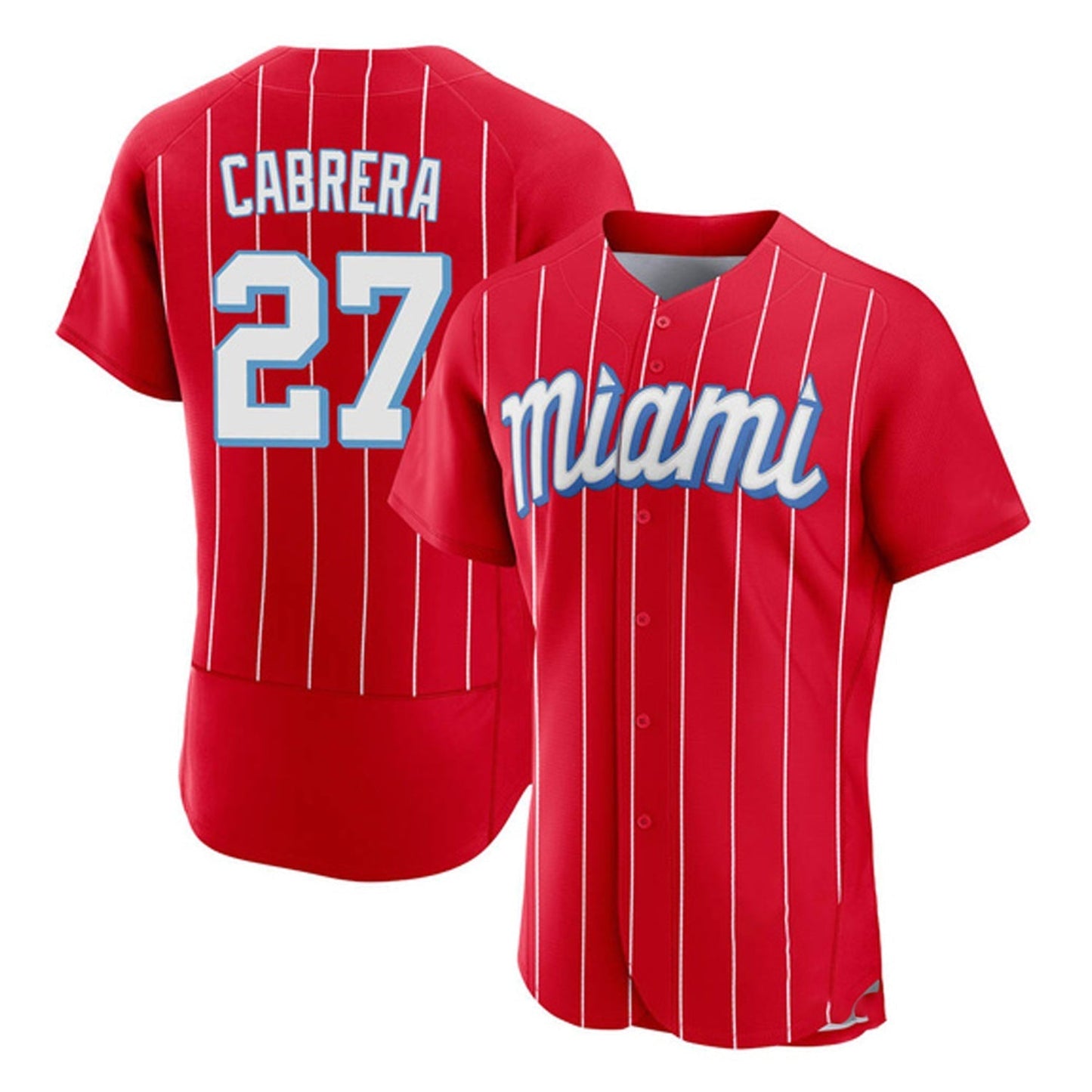 Baseball Edward Cabrera Miami Marlins 27 Jersey