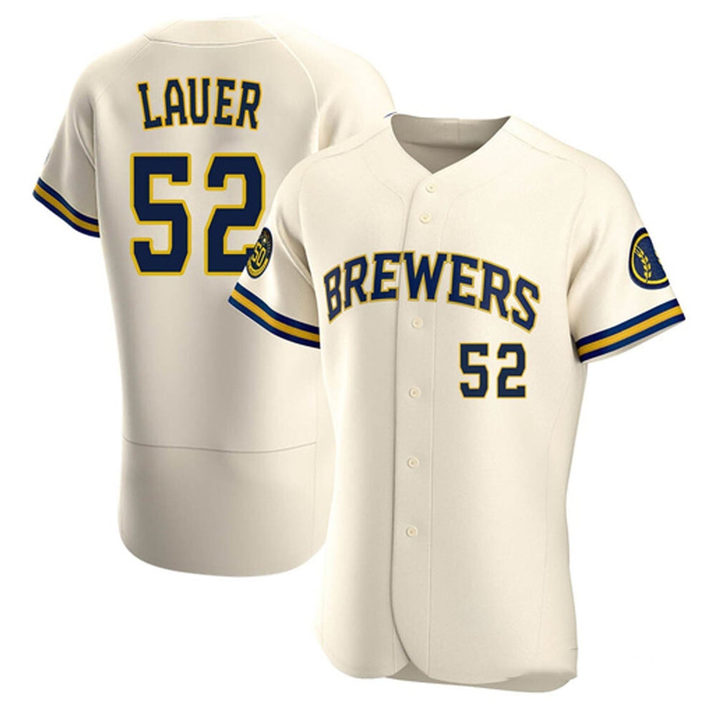 Baseball Eric Lauer Milwaukee Brewers 52 Jersey