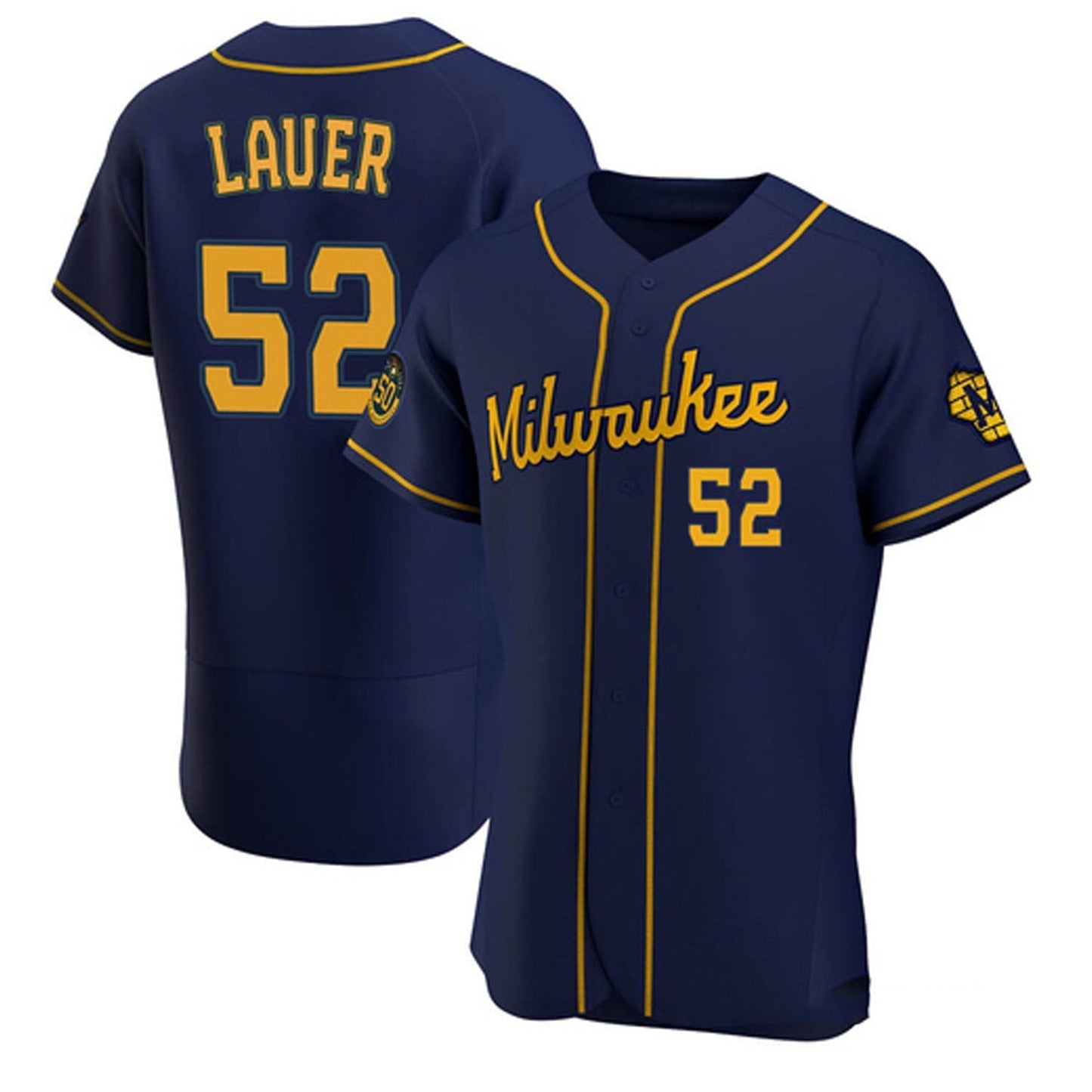 Baseball Eric Lauer Milwaukee Brewers 52 Jersey