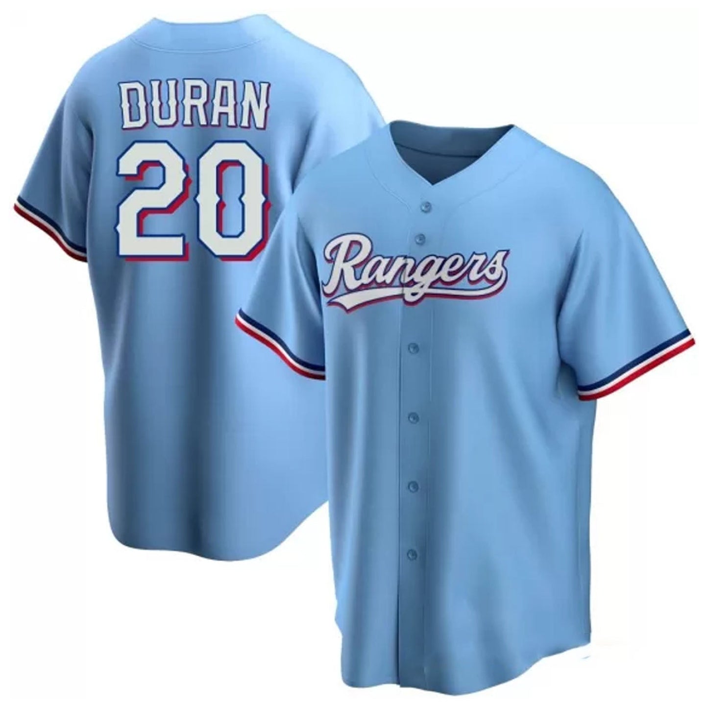 Baseball Ezequiel Duran Texas Rangers 20 Jersey