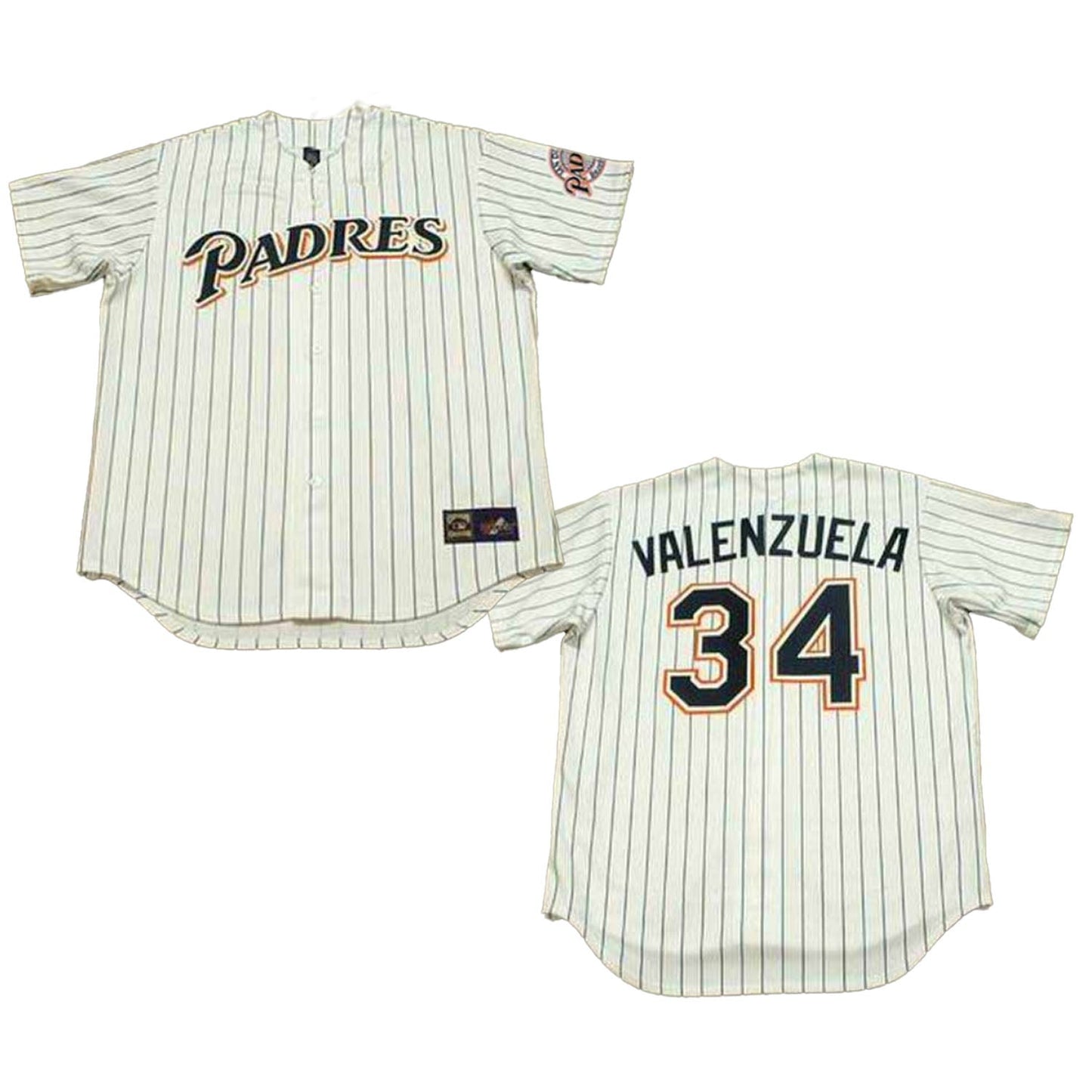 Baseball Fernando Valenzuela San Diego Padres 34 Jersey