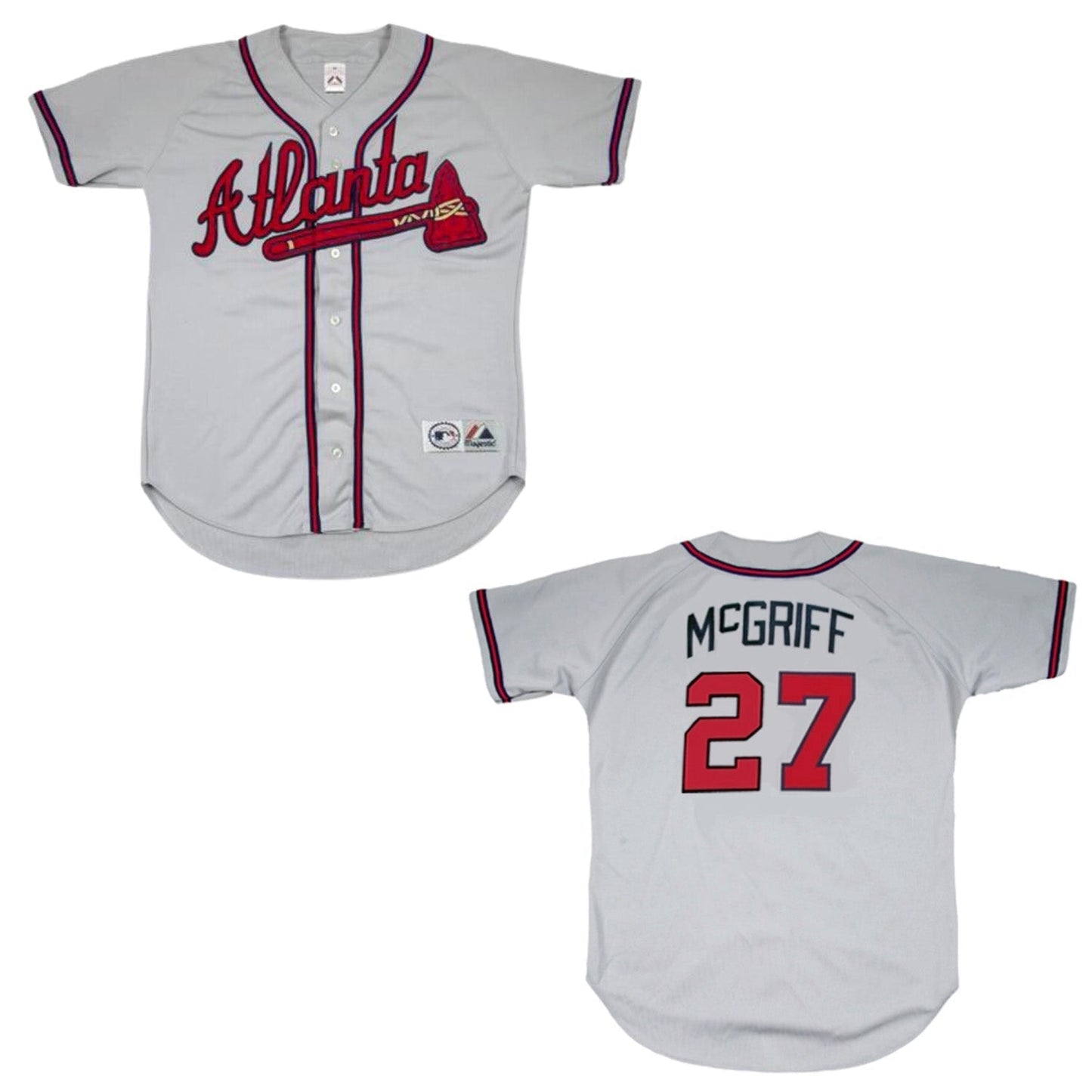 Baseball Fred Mcgriff Atlanta Braves 27 Jersey