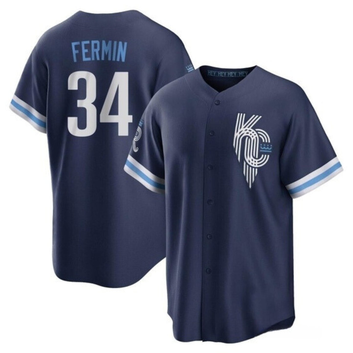Baseball Freddy Fermin Kansas City Royals 34 Jersey