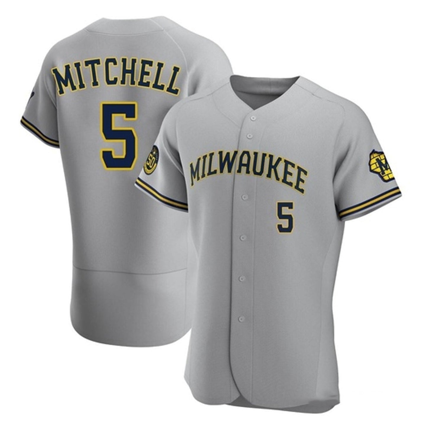 Baseball Garrett Mitchell Milwaukee Brewers 5 Jersey