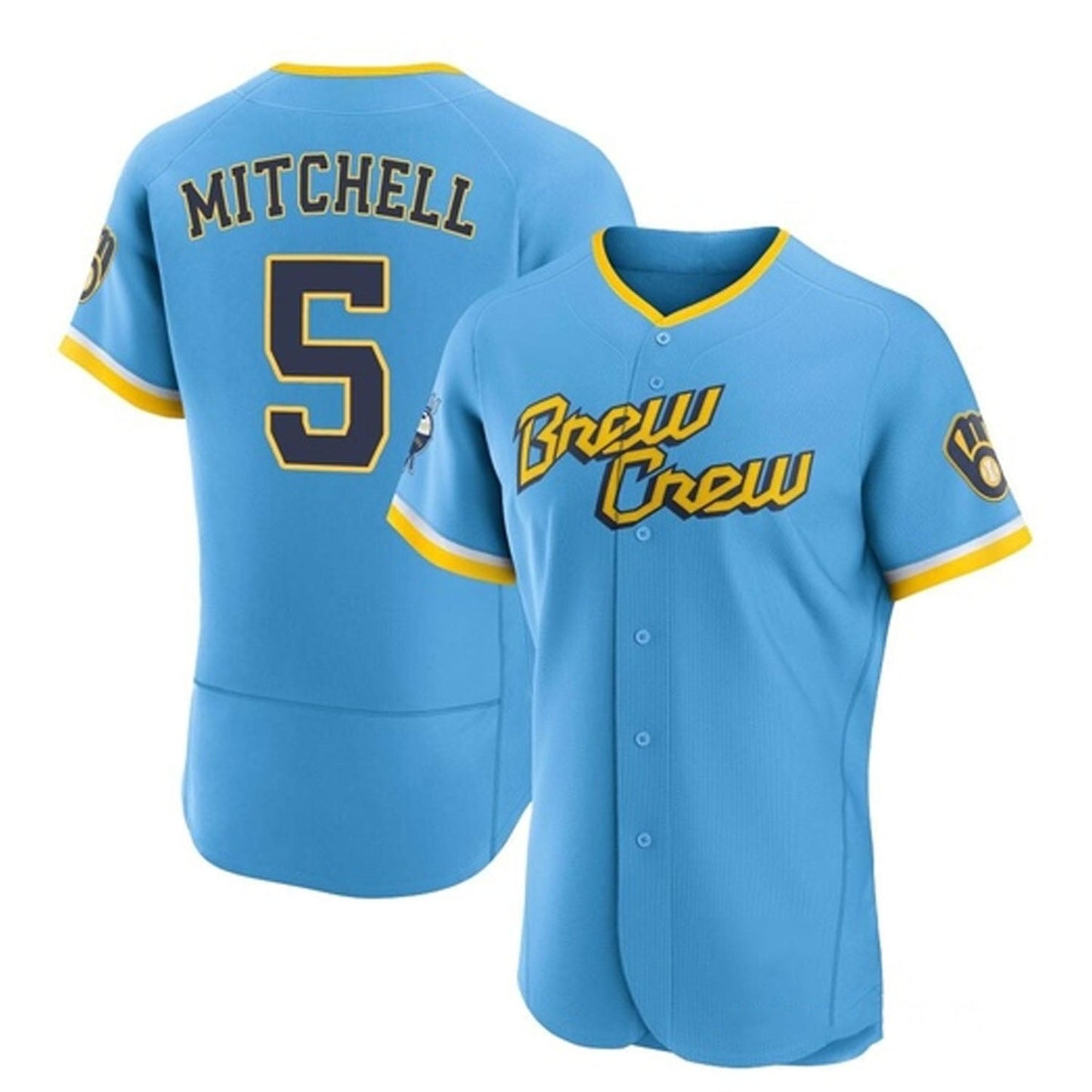 Baseball Garrett Mitchell Milwaukee Brewers 5 Jersey