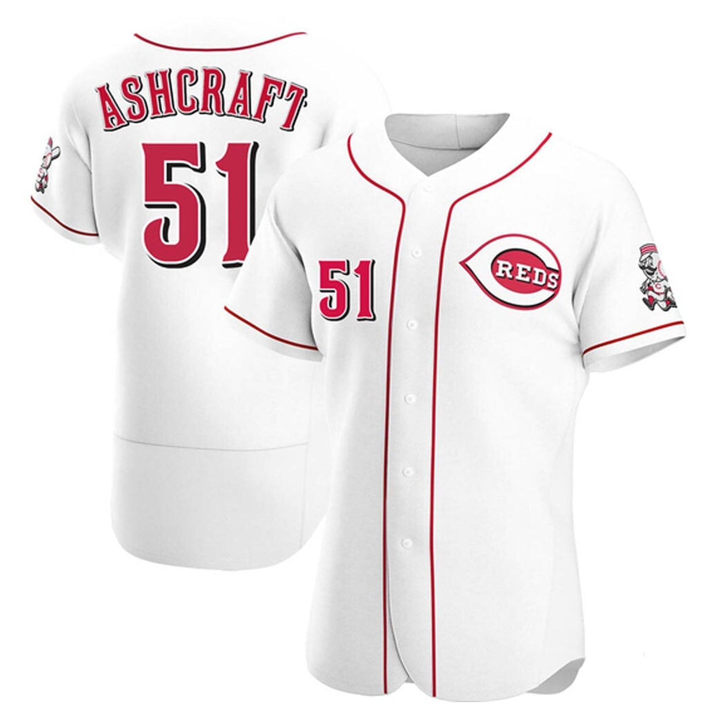Baseball Graham Ashcraft Cincinnati Reds 51 Jersey