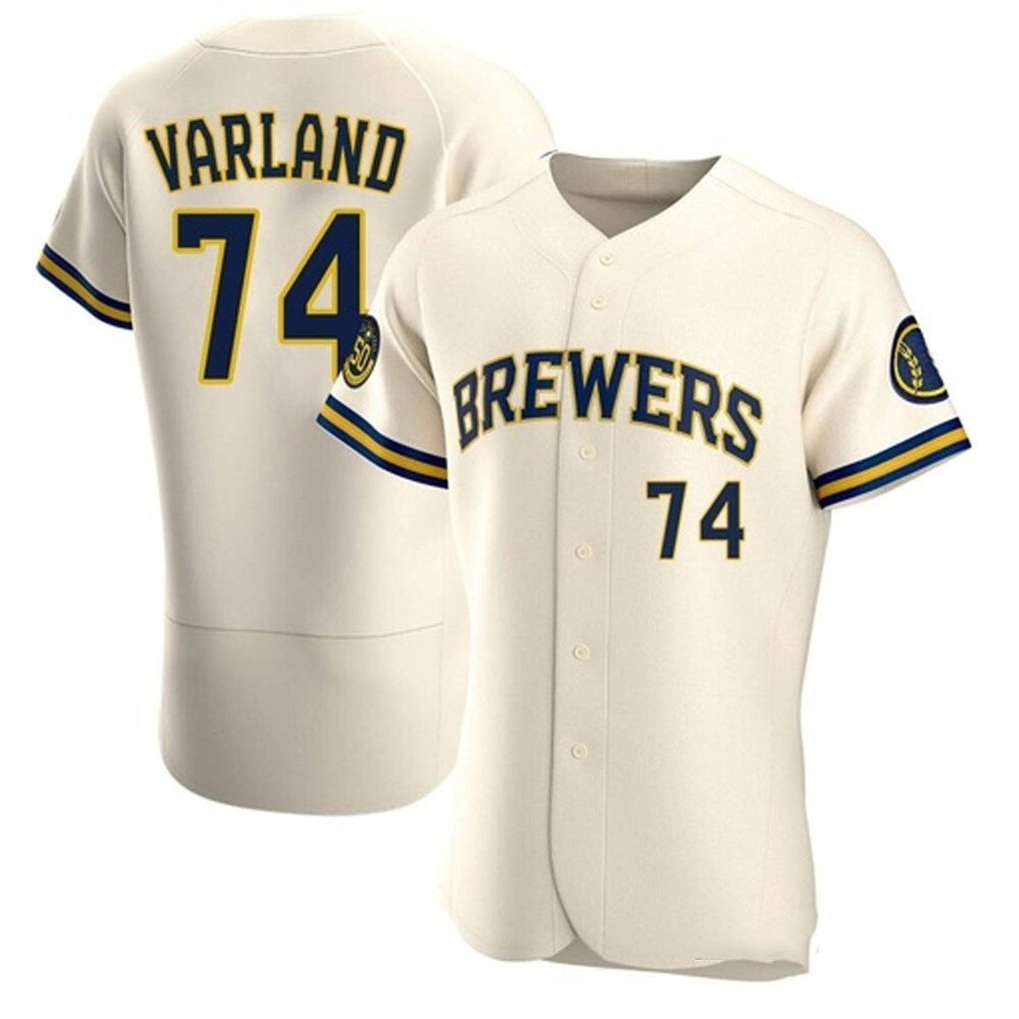 Baseball Gus Varland Milwaukee Brewers 74 Jersey