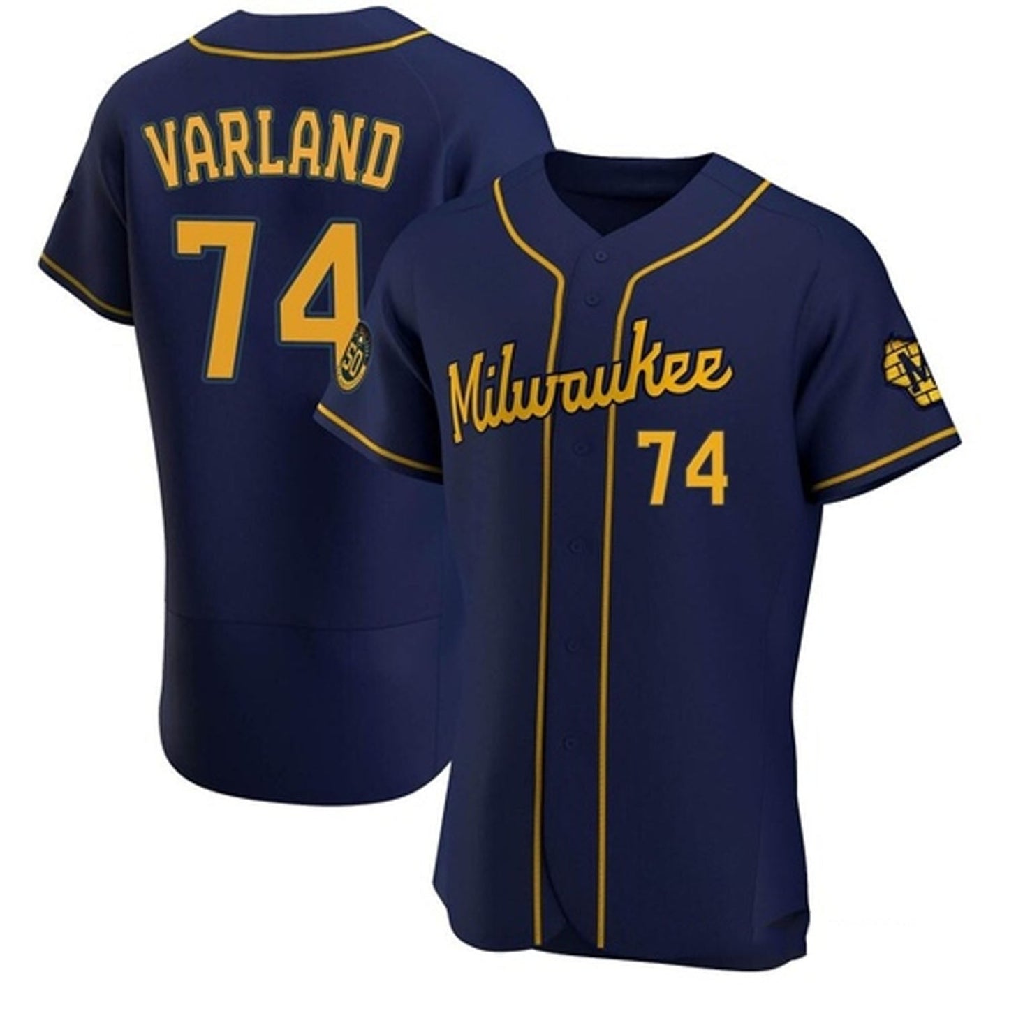 Baseball Gus Varland Milwaukee Brewers 74 Jersey